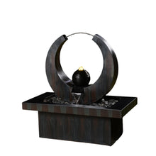 Load image into Gallery viewer, 79532-Q-BK - Outdoor Metal Fountain with LED Lights - Rusty Gray