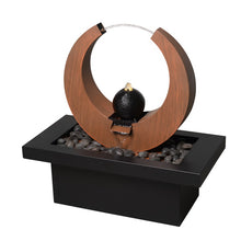 Load image into Gallery viewer, 79532-Q-BR - Metal Fountain - Rusty Top with Black Basin