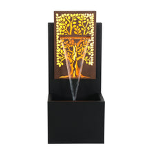 Load image into Gallery viewer, 79532-S-BR - Serenity Grove - Outdoor Metal Square Tree Hollow Fountain