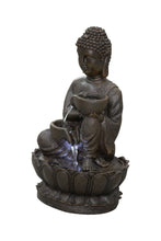 Load image into Gallery viewer, 13.75" H Buddha Fountain W/LED For Tabletop Decor