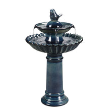 Load image into Gallery viewer, Ceramic Fountain - Blue Tranquility, No Lights