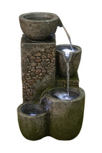 Load image into Gallery viewer, 22" Rock Fountain with 3 Cool White LEDS