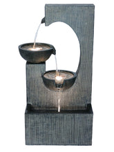 Load image into Gallery viewer, 79614 - CONTEMPORARY SEMI-CIRCLE TIERED FOUNTAIN OUTDOOR W/WW LEDS