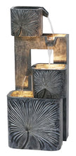 Load image into Gallery viewer, 79743 - 3 TIERS MODERN CASCADING WATER FOUNTAIN OUTDOOR W/WW LEDS