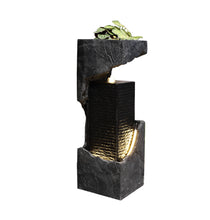 Load image into Gallery viewer, 79750 - 35" H OUTDOOR WATERFALL FOUNTAIN W/WARM WHITE LEDs