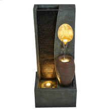 Load image into Gallery viewer, 79754 - 32' H RAINFALL VASE FOUNTAIN W/3 WW LEDS