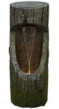 Load image into Gallery viewer, FOUNTAIN-TREE LOG WATERFALL W/ WW LED
