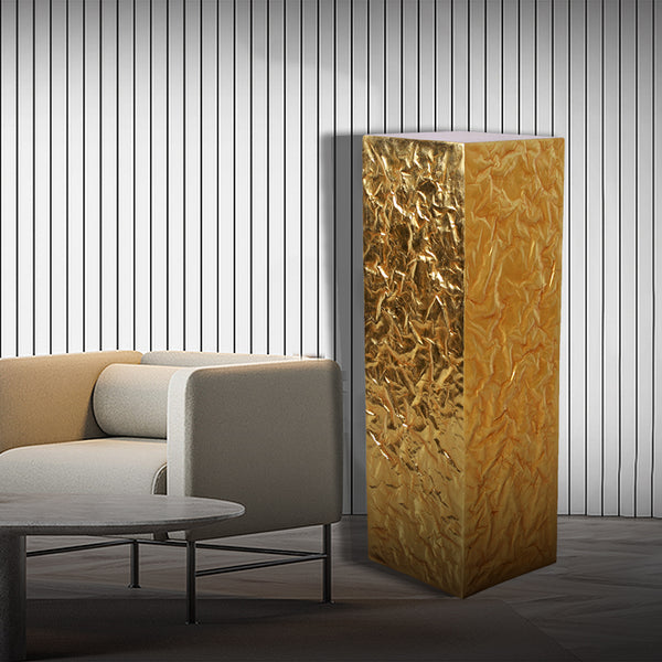 PH Studio: Crumpled Pedestal 14.25"x14.25"x43.75"H - MOQ 2