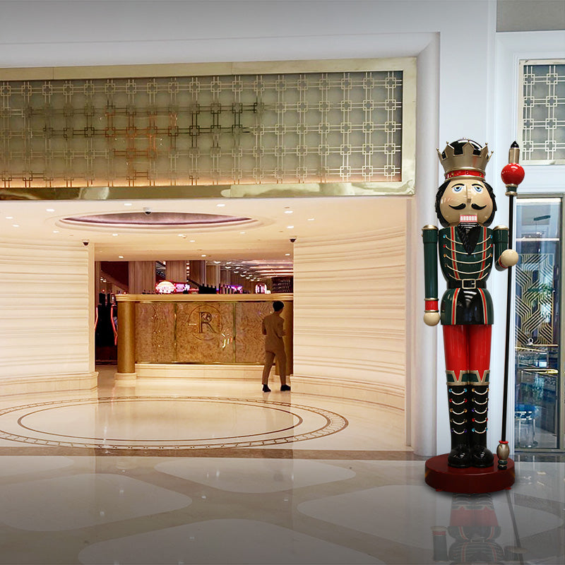 Made to Order: Nutcracker 12ft with Scepter in Left Hand