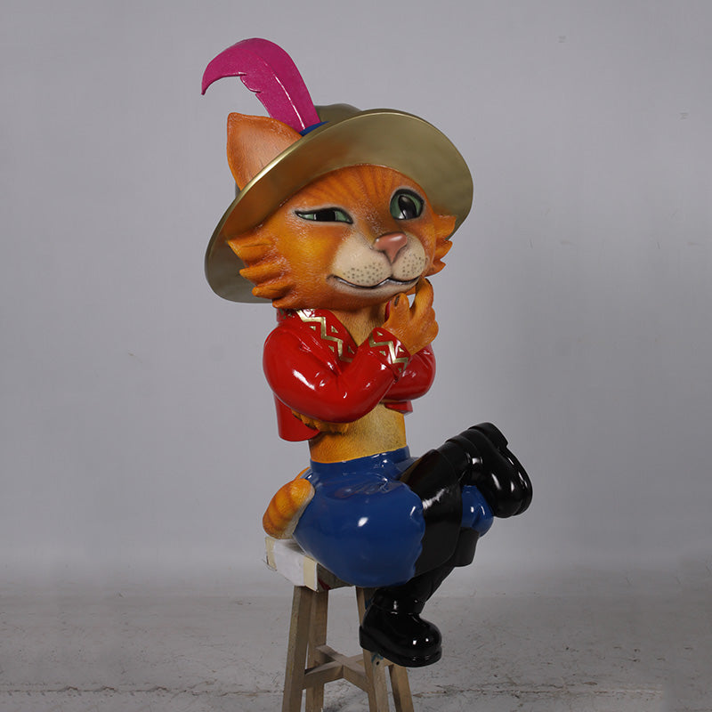 Made to Order: Pedro the Cat Sitting on Stool