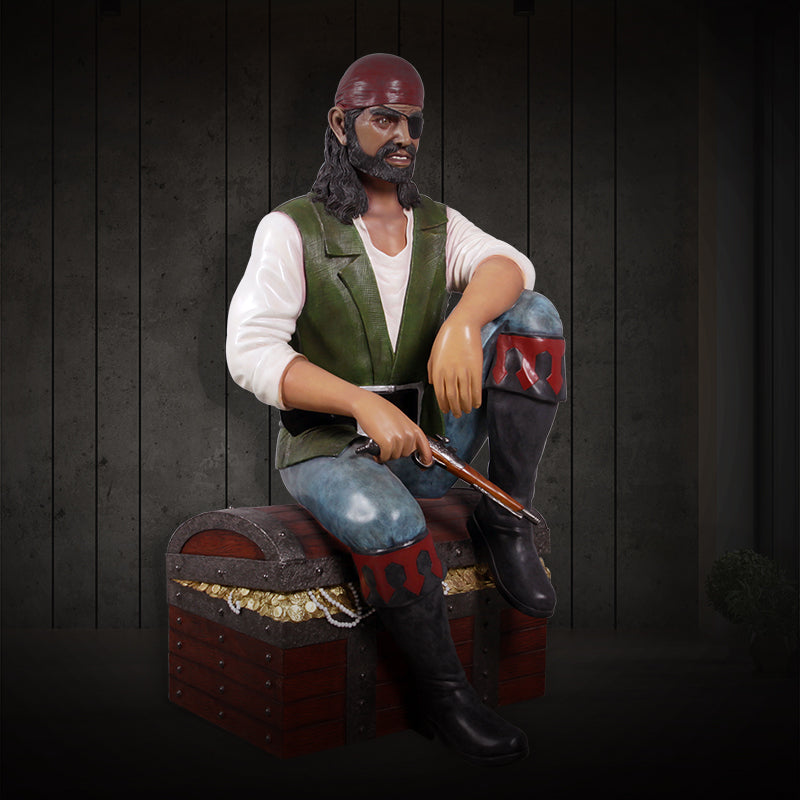 Made to Order: Pirate Sitting on Chest (Not in UK)
