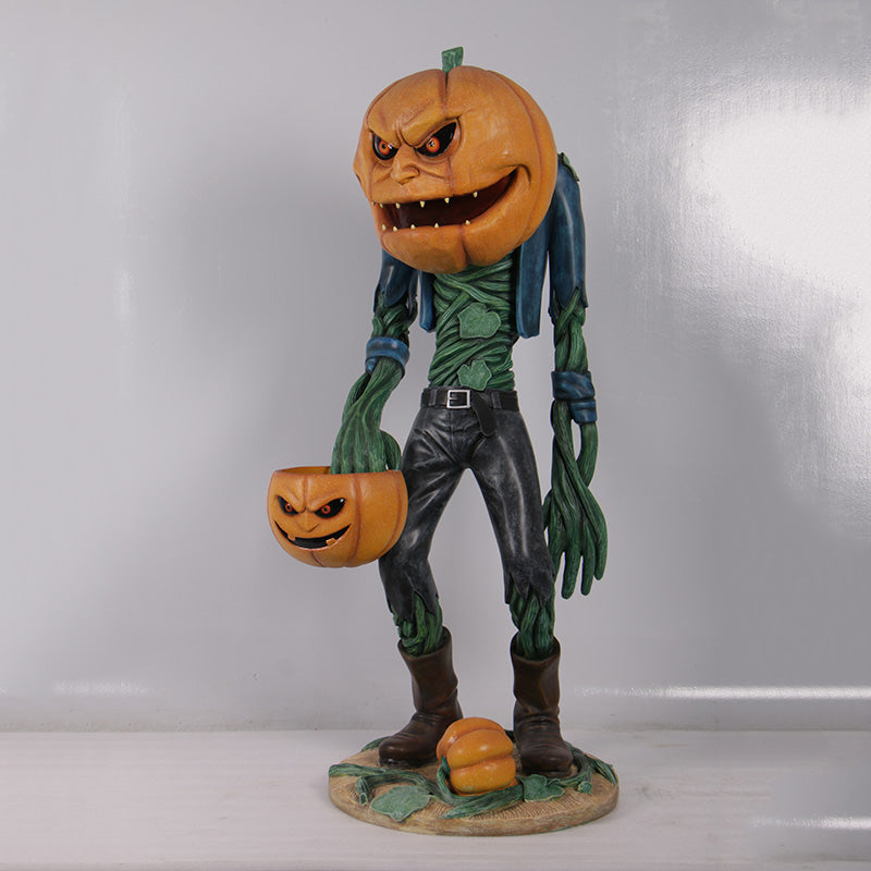 Made to Order: Scary Pumpkin Man with Candy Holder