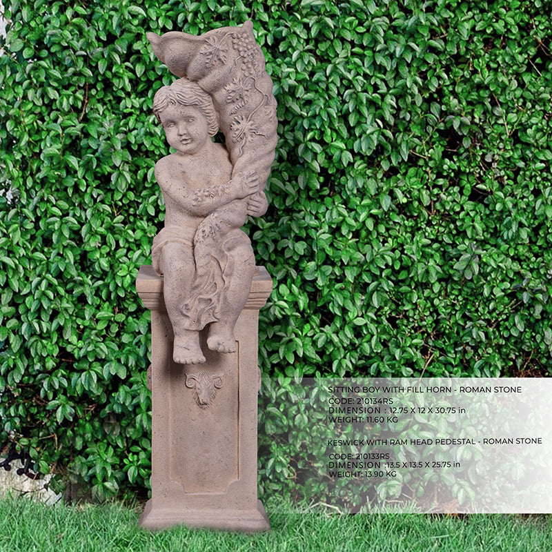 Made to Order: Keswick with Ram Head Pedestal