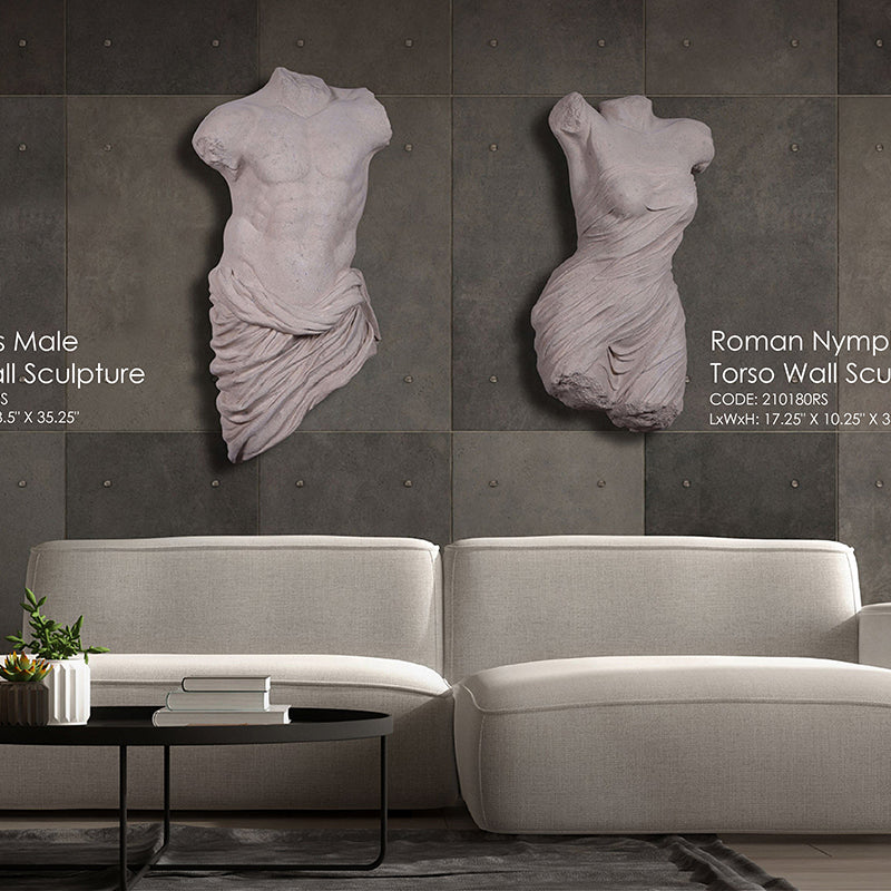 Made to Order: Roman Nymph Female Torso Wall Sculpture