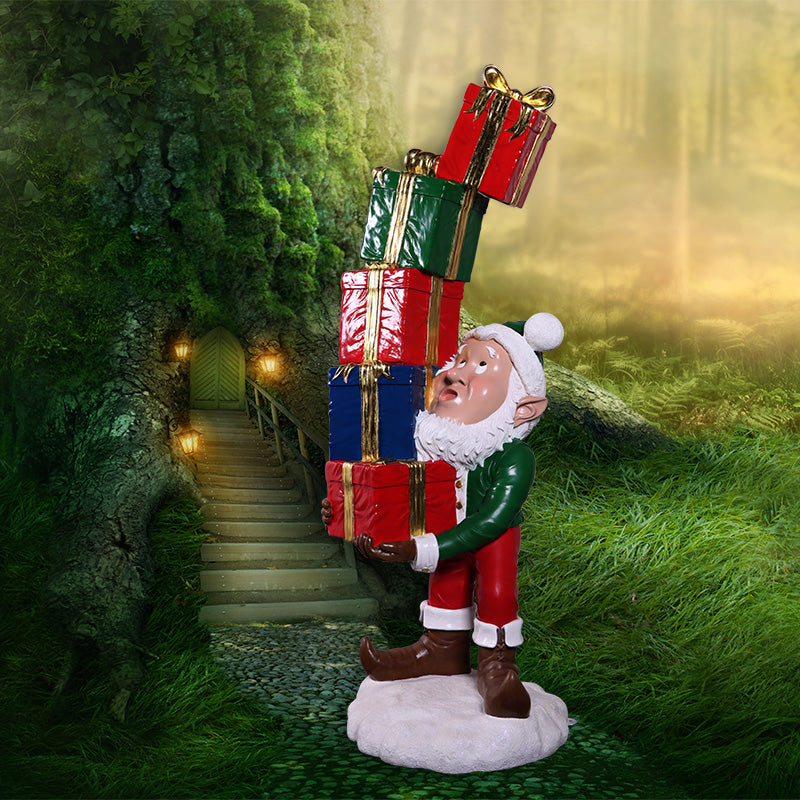Made to Order: Elf with Stack of Gifts