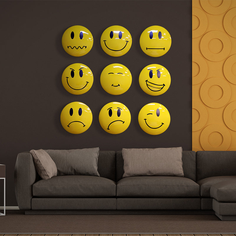 Made to Order: Emoji Faces Wall Decor - Set of 9***NEW