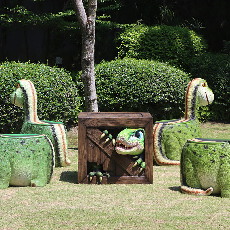 Made to Order: Peek-a-Boo Dinosaurs Table***NEW