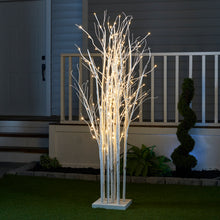 Load image into Gallery viewer, 37402-160 - BIRCH TREES 160 LED INDOOR ONLY WHITE CABLE/WOOD BASE
