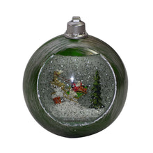 Load image into Gallery viewer, 37218-B - LED WATER GREEN BALL SANTA
