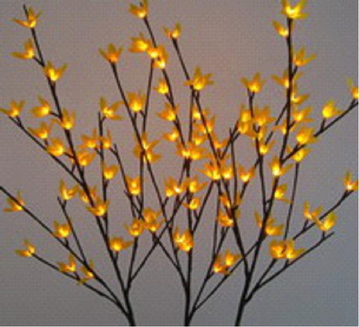Floral Lights-Forsythia Branch Ac-96L-2Pc Min