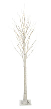 Load image into Gallery viewer, 37431-120 - BIRCH TREE ON METAL BASE IN/OUTDOOR 120 LED 83 INCH HIGH
