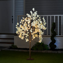 Load image into Gallery viewer, 37446-S - FLORAL LIGHTS-SMALL TREE W/66 WW LED WHITE CHERRY BLOSSOM W/ADP
