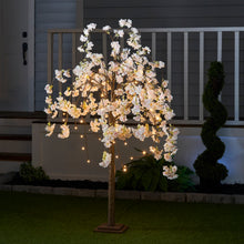 Load image into Gallery viewer, 37447-S - FLORAL LIGHTS-SMALL TREE W/66 WW LED PINK CHERRY BLOSSOM W/ADP
