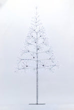 Load image into Gallery viewer, 37457-SL - FLORAL LIGHTS-SILVER TREE W/380 WT SPARKLING LED
