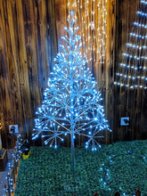 Load image into Gallery viewer, 37457-SL - FLORAL LIGHTS-SILVER TREE W/380 WT SPARKLING LED
