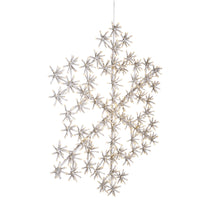 Load image into Gallery viewer, 37458-WW - CLUSTER SNOWFLAKE LIGHT W/804 WW SPARKLING LED-34 INCH H
