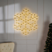 Load image into Gallery viewer, 37458-WW - CLUSTER SNOWFLAKE LIGHT W/804 WW SPARKLING LED-34 INCH H
