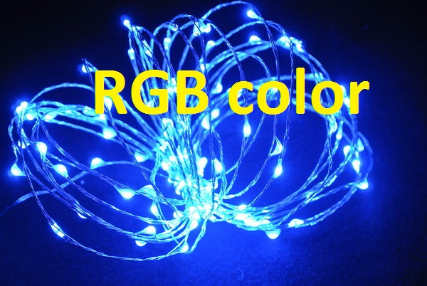Led String - 200 Rgb Led -Length 20M- Adp And Remote Incl.
