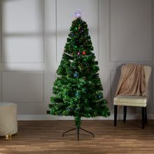 Load image into Gallery viewer, 37495-J6 - CHRISTMAS TREE FIBER OPTIC MULTI-COLOR INDOOR - 72 INCH H
