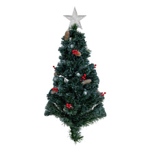 Load image into Gallery viewer, 37495-L6 - 180CM GREEN FROSTED F/O TREE WITH CONES BERRIES
