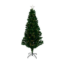 Load image into Gallery viewer, 37495-P6 - 180CM GREEN F/O TREE WITH WARM FIBER LIGHTS
