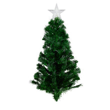 Load image into Gallery viewer, 37495-P6 - 180CM GREEN F/O TREE WITH WARM FIBER LIGHTS
