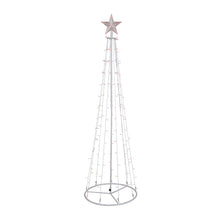 Load image into Gallery viewer, 37510-RD - MULTI-FUNCTION TIMED LED TREE W/ STAR - 150 RED LEDS W/ REMOTE
