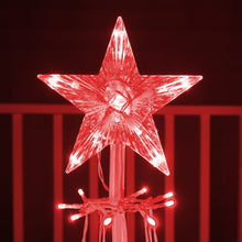 Load image into Gallery viewer, 37510-RD - MULTI-FUNCTION TIMED LED TREE W/ STAR - 150 RED LEDS W/ REMOTE
