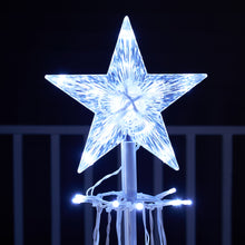 Load image into Gallery viewer, 37510-WT - MULTI-FUNCTION TIMED LED TREE W/ STAR - 150 WT LEDS W/ REMOTE
