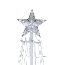 Load image into Gallery viewer, 37512-WT - MULTI-FUNCTION TIMED LED TREE W/ STAR - 252 WT LEDS W/ REMOTE
