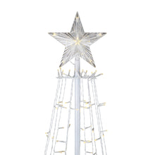 Load image into Gallery viewer, 37512-WW - MULTI-FUNCTION TIMED LED TREE W/ STAR - 252 WW LEDS W/ REMOTE
