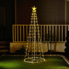 Load image into Gallery viewer, 37512-WW - MULTI-FUNCTION TIMED LED TREE W/ STAR - 252 WW LEDS W/ REMOTE
