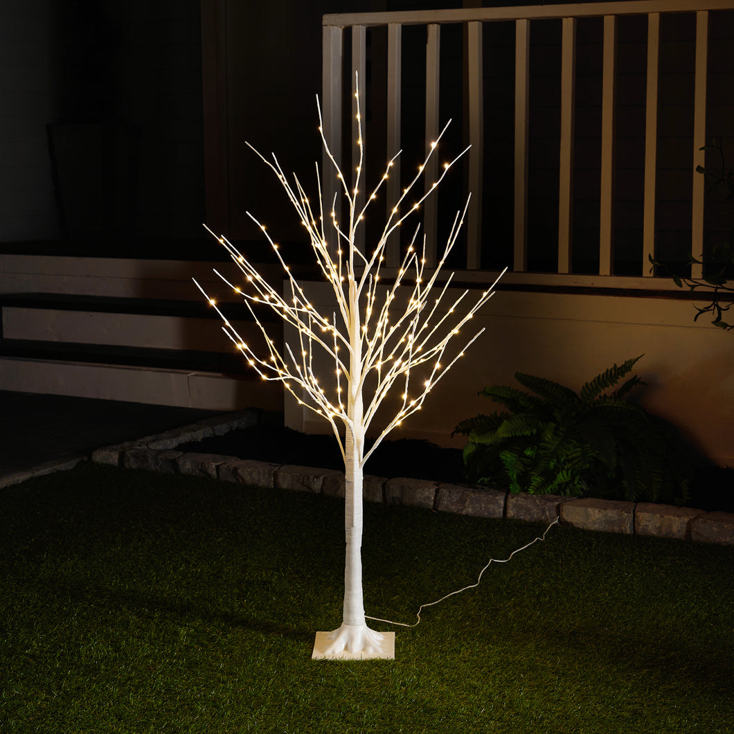 37517-S - SMALL COPPER WIRE BIRCH TREE WITH 208 WARM WHITE LED