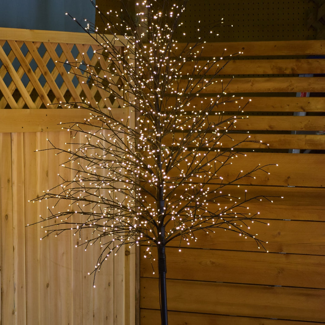 37518-L-BR - MICRO DOT BLACK TREE 210CM