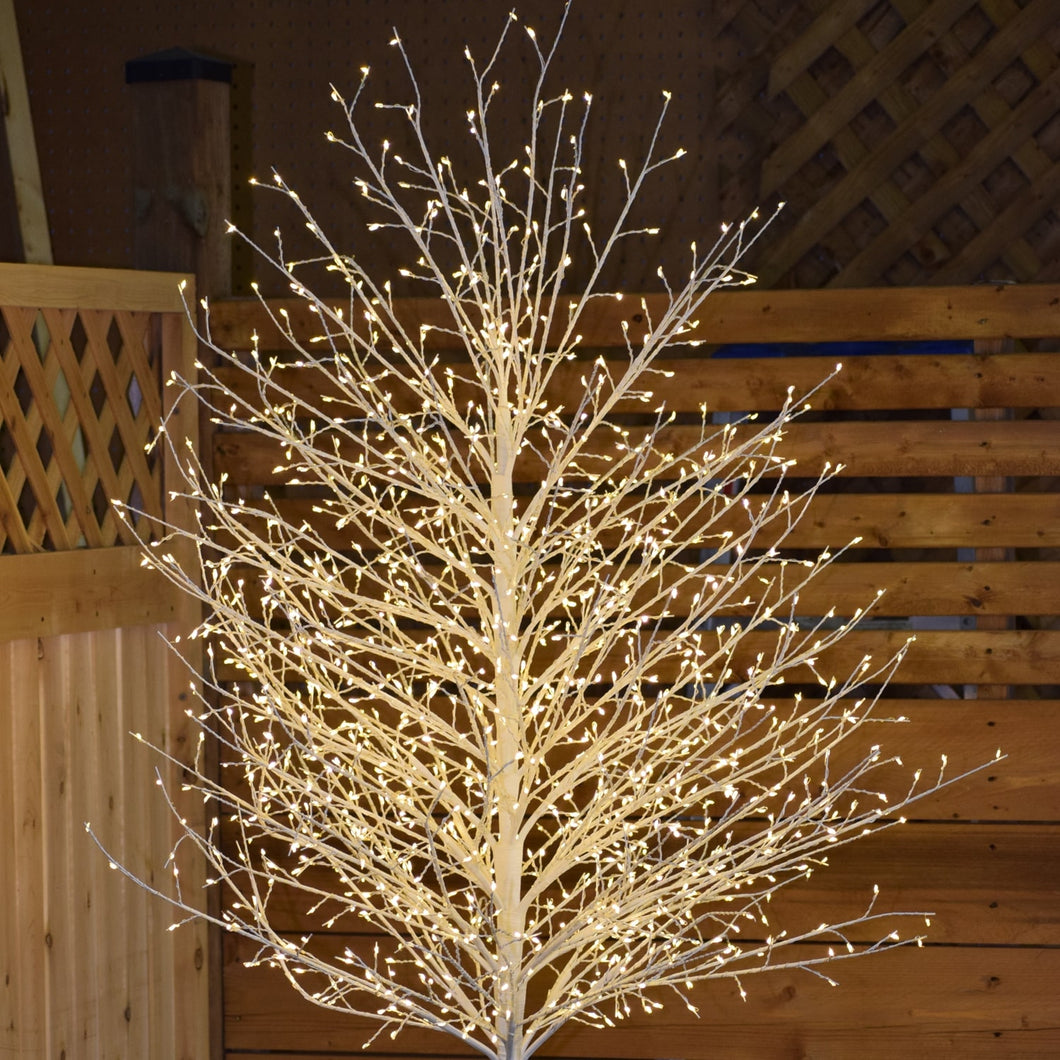 37518-L-WT - MICRO DOT WHITE TREE 210CM