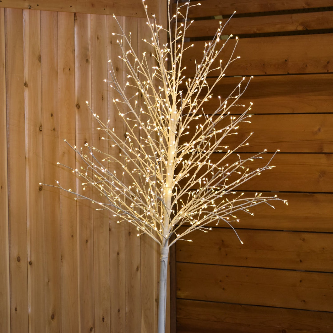 37518-S-WT - MICRO DOT WHITE TREE 150CM