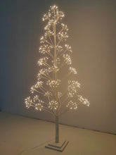 Load image into Gallery viewer, 37524-WT-M - 5ft White LED Cluster Tree with 720 Warm White LEDs Indoor Use Only
