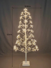 Load image into Gallery viewer, 37524-WT-M - 5ft White LED Cluster Tree with 720 Warm White LEDs Indoor Use Only
