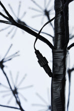 Load image into Gallery viewer, 71&quot; H I/0 Black Flowering Twinkling LED Tree
