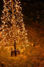 Load image into Gallery viewer, 48&quot; H I/0 Black Flowering Twinkling LED Tree
